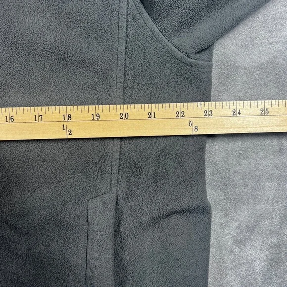 REI Full Zip Fleece Jacket Mens Large Black Long Sleeve Mock Neck Pockets - Picture 13 of 14